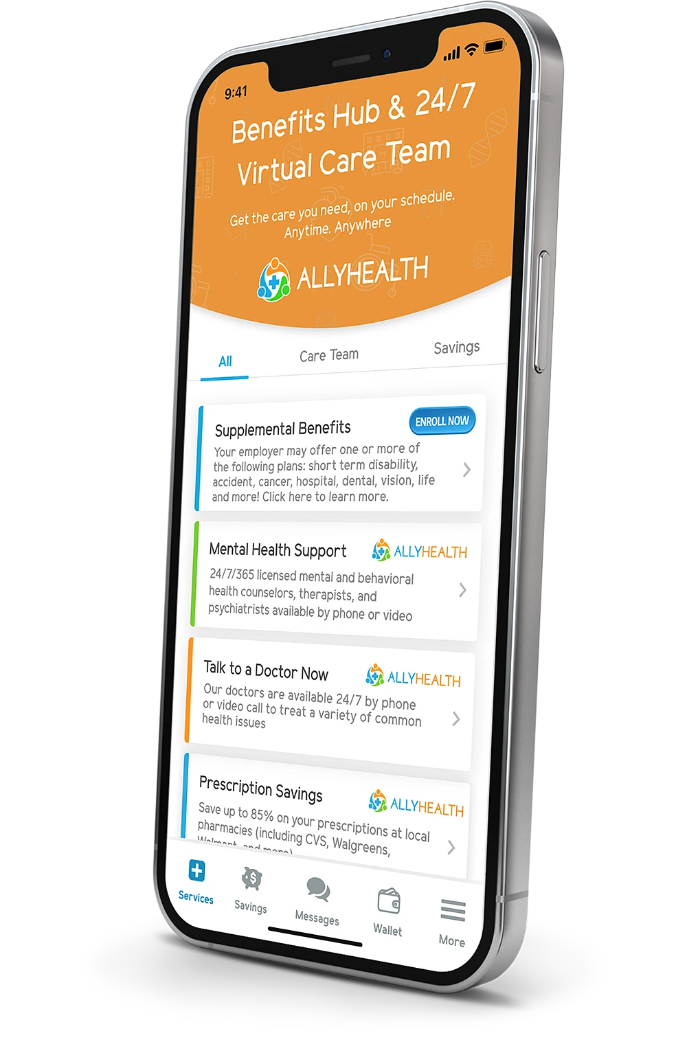 AllyHealth Mobile App on Phone